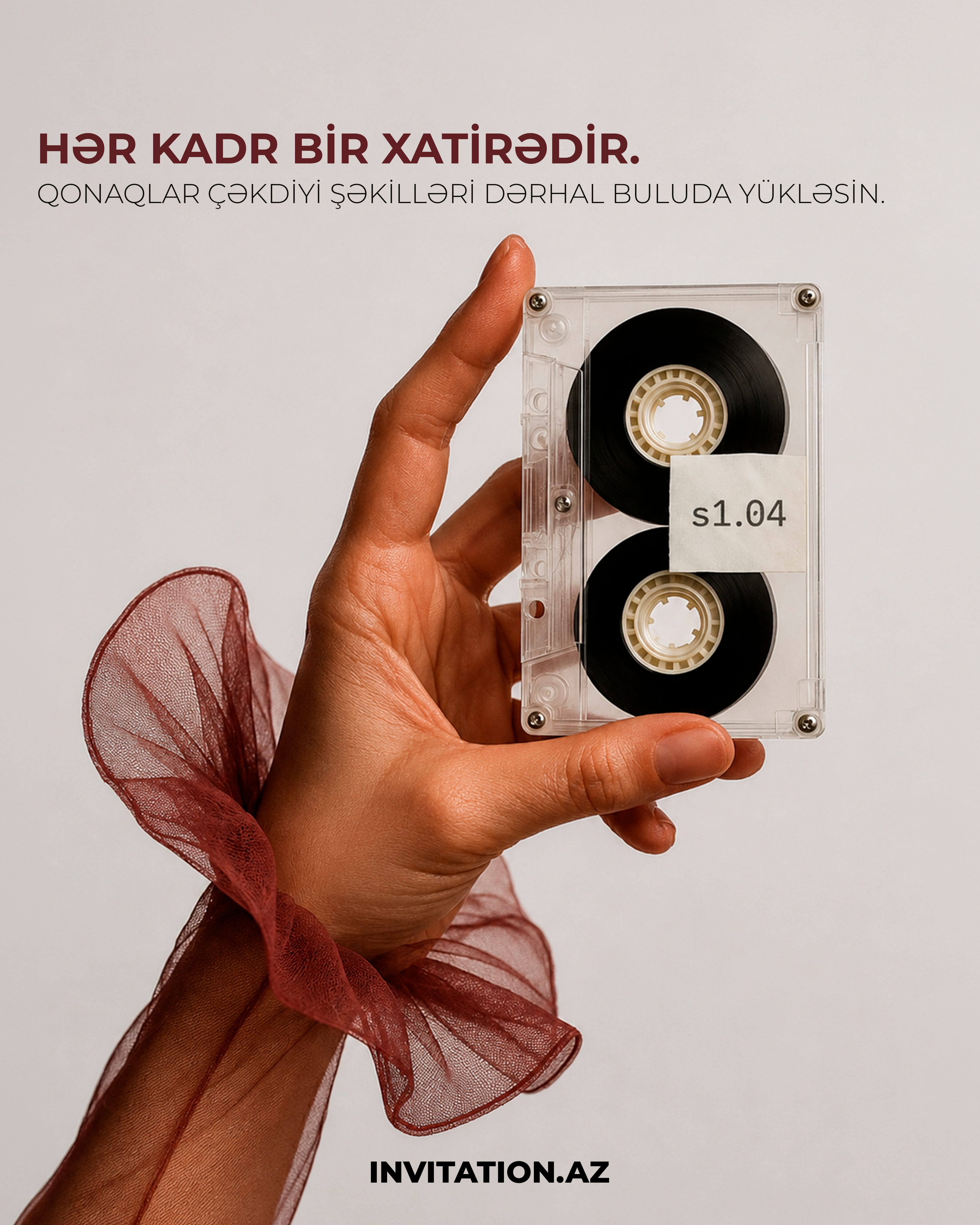 Tədbirin ən gözəl anları təkcə peşəkar fotoqraf və videoqrafın obyektivində deyil, qonaqlarınızın telefonlarında da yaşayır.